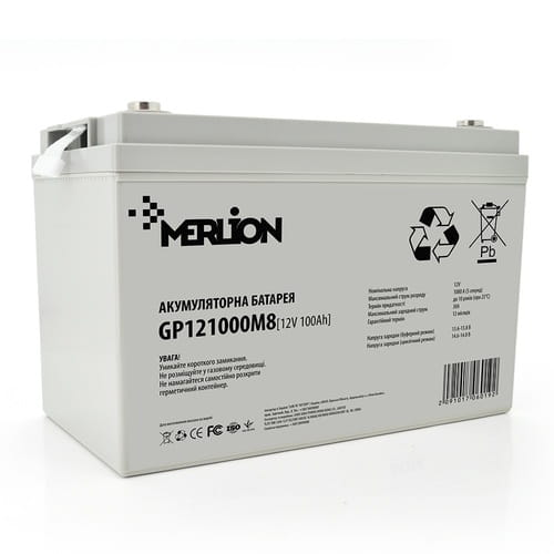 Акумуляторна батарея Merlion 12V 100AH (GP121000M8/06019) AGM