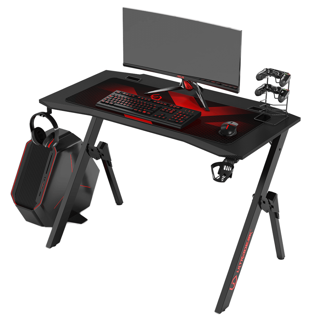 Геймерский игровой стол Ultradesk Action (UDESK-AC-BK)