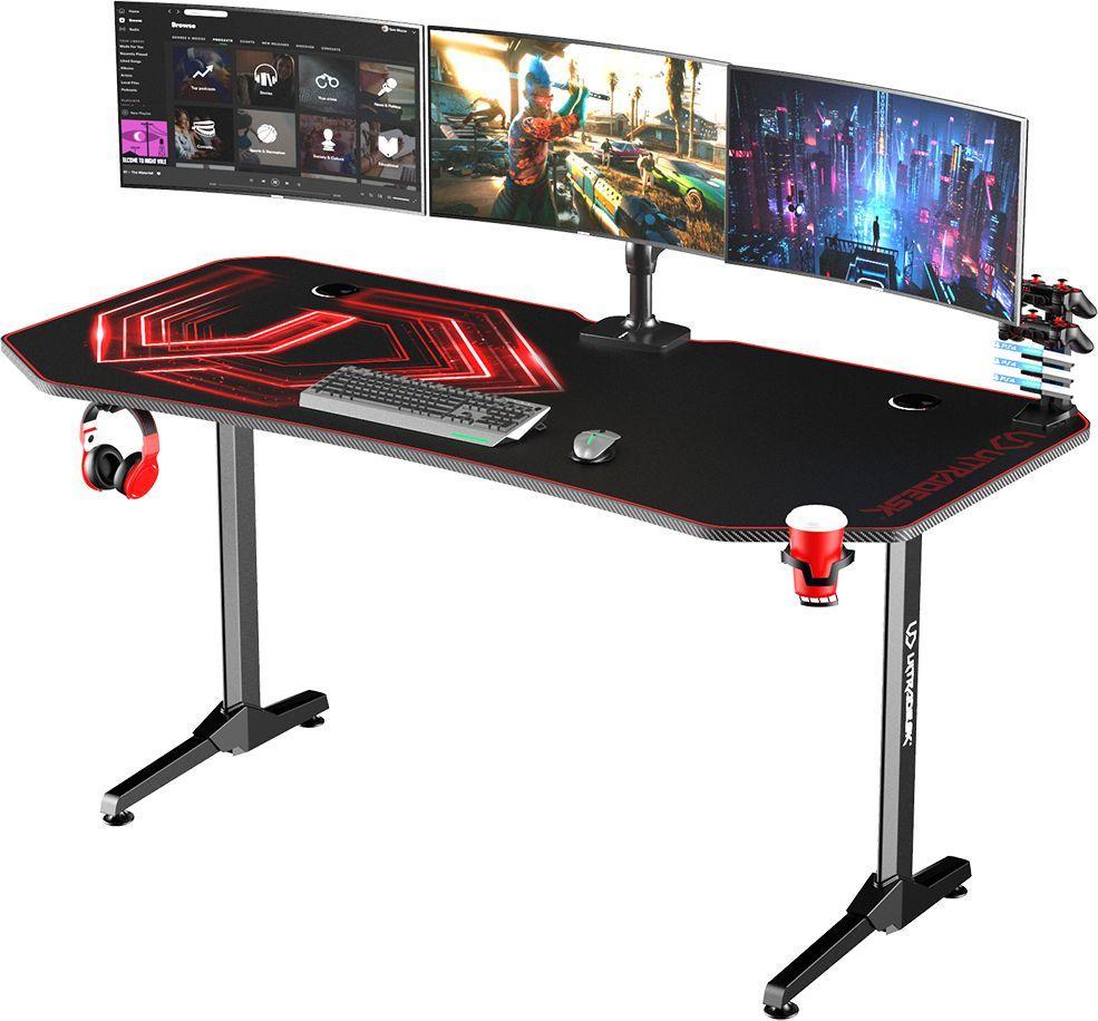 Геймерский игровой стол Ultradesk Frag XXL Red