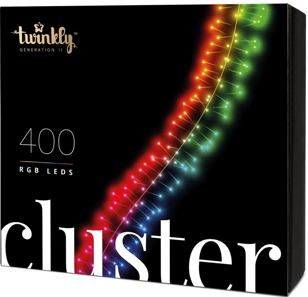 Гірлянда Twinkly Smart LED Cluster RGB, 400, BT+WiFi, Gen II, IP44 кабель 