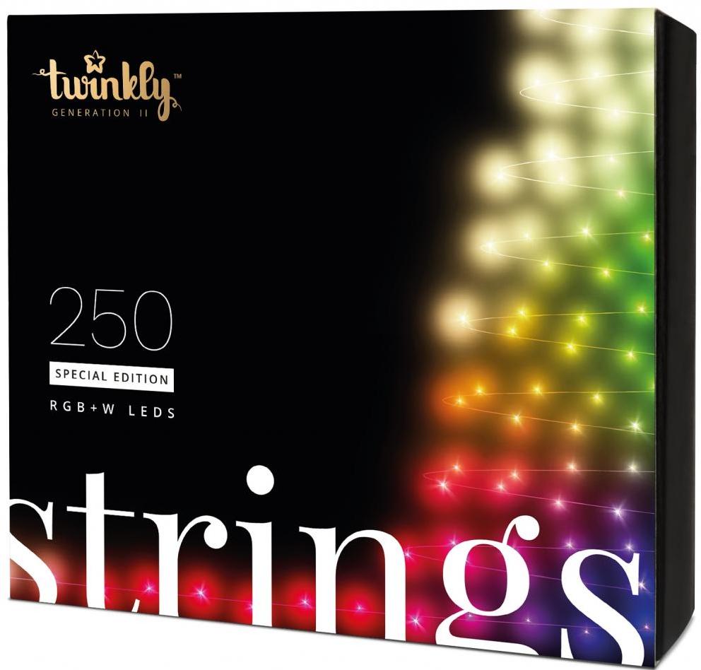 Гірлянда Twinkly Smart LED Strings RGBW 250, BT+WiFi, Gen II, IP44, кабель