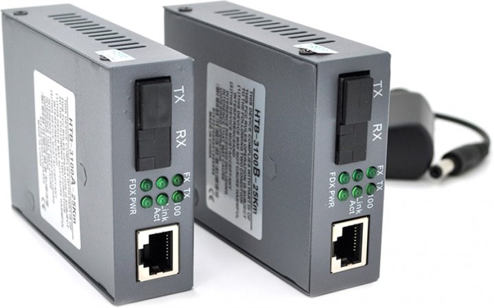 Медіаконвертер пара Voltronic NetLink A+B (IC+113), 1310+1550 WDM одноволо