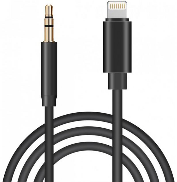 Перехідник для iPhone на AUX 3.5 mm jack кабель для Apple iPad аудіо адапт